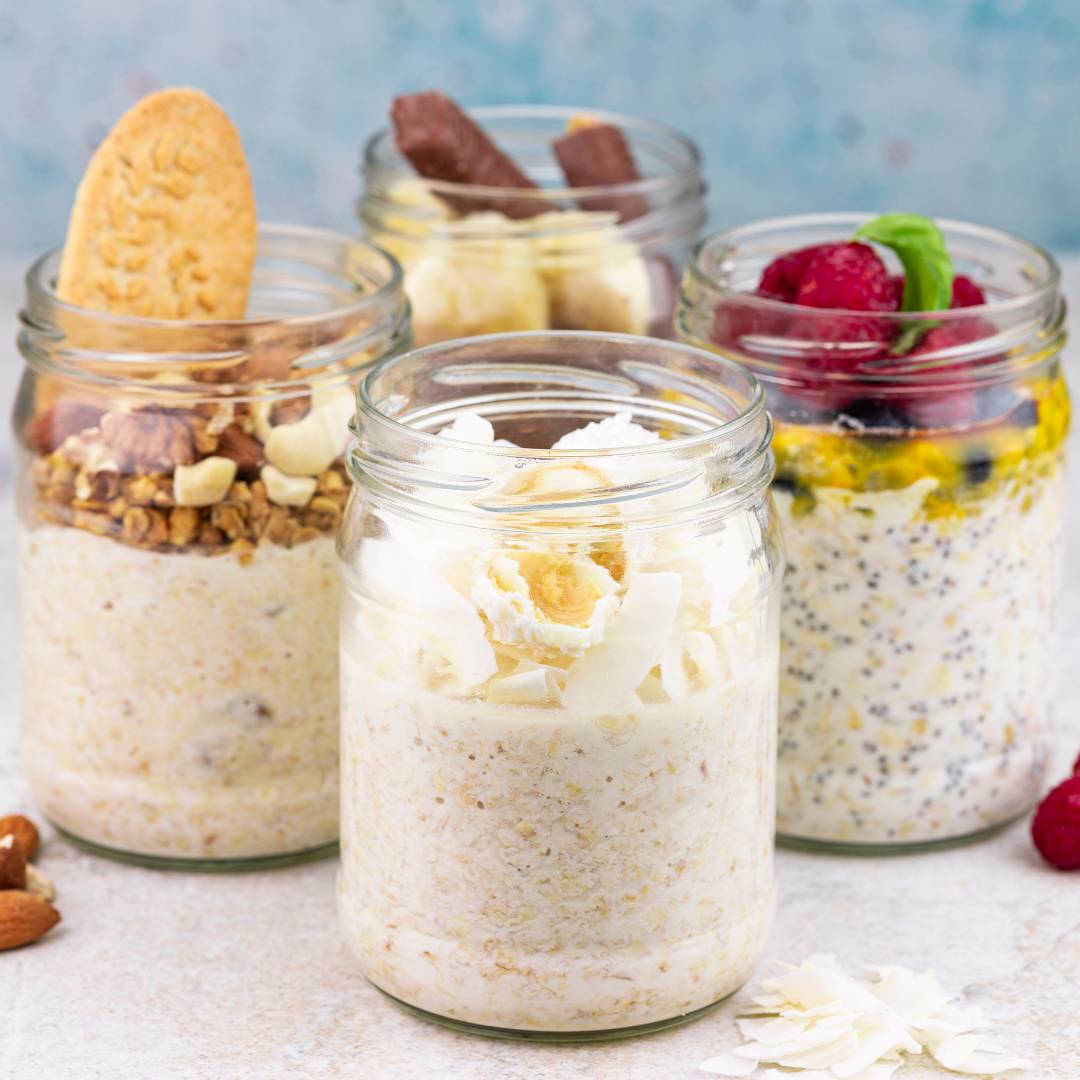 Nocna owsianka z dodatkami